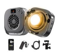 amaran Halo 100x 100W Luce LED COB Bi-Color, 4.890 Lux a 1m, Ultra Compatta, Attacco Bowens, USB-C PD e Alimentatore DC, CRI 96+, TLCI 97+, Controllo DMX e App