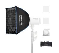 Amaran Light Box 45x45cm Softbox con Attacco Bowens, Diffusore Quadrato a Montaggio Rapido con Griglia per Fotografia e Video, Portatile e Leggero con Borsa per il Trasporto