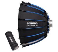 Amaran Light Dome Bowens Mount Modifier, design a sgancio rapido con griglia, due divisioni e borsa per il trasporto, compatibile con luci Amaran COB e altri apparecchi Bowens Mount (Light Dome 60)