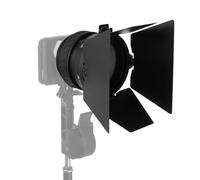 Amaran Mini Fresnel Bowens Mount Lens Modifier per Ray 60c & 120c | Fascio regolabile da 15 ° a 30 °, fino a 6 × potenziamento dell'uscita, include mini porte da fienile a 4 ante