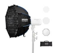 Amaran Octa Dome 60 Softbox Ottagonale con Attacco Bowens, Modificatore di Luce Rapido con Diffusione & Griglia per Ritratti & Interviste, Portatile con Borsa