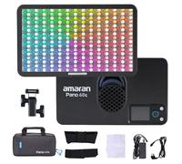 Amaran Pano 60c Kit LED Video Panel Light 60W RGBWW Full Color Lights, CCT 2.300K-10.000K, 12 effetti di illuminazione, controllo app, supporto USB-C PD, con softbox e custodia per il trasporto