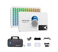 amaran Pano 60c Kit Pannello Luminoso RGBWW Full-Color da 60W con 22.220 Lux a 0,5m, Alimentato tramite USB-C PD, Include Softbox, Griglia, Diffusore, Custodia per Fotografia e Video - Bianco