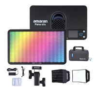 amaran Pano 60c Kit RGBWW LED Video Illuminazione continua 60W CCT 2300K-10000K con Ace Lock Quick Mount Softbox Diffusore Controllo APP 12 Effetti di Luce Fotografici