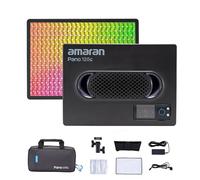 Amaran Pano - Pannello video 120 C, 120 W, RGBWW, carica PD, rilascio rapido, controllo APP per studio fotografico Live Streaming (carbone)