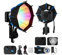 amaran Ray 60c Luce Video LED RGB 60W, Illuminazione Studio Fotografico con Softbox Octa Dome 30, 1.800K-20.000K, Impermeabile IP54, USB-C PD, Controllo APP/NFC, Attacco Bowens per YouTube, Vlog