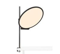 amaran Verge Max 22" Luce circolare bi-colore per scrivania o studio, pannello LED edge-lit, 2700K-6500K, CRI 96, controlli frontali & alimentazione USB-C, con morsetto da scrivania - Carbone