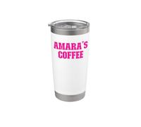 Amara's Coffee Amara Nome Personalizzato Bicchiere termico in acciaio inox doppia parete