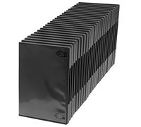 Amaray Custodia doppia per DVD per CD e Blu-Ray, 25 pezzi, colore nero