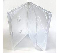Amaray Custodia DVD - 6 Vie Multibox (10 pz) in Trasparente per contenere 6 dischi
