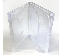 Amaray Custodia per DVD, 2 pezzi, spazio per 6 dischi, colore trasparente