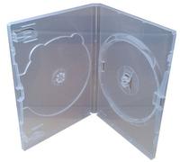 Amaray - Custodia per DVD doppia, colore trasparente, 50 pezzi