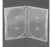 amaray Custodia per DVD-opbergdoos in Clear to Hold 4 dischi di amaray