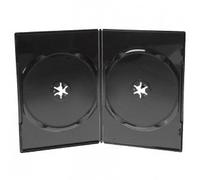 Amaray Custodie doppie per DVD, sottili, 7 mm, nero, confezione da 50