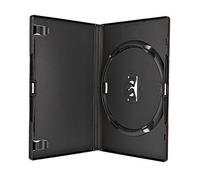 AMARAY - Custodie per DVD, 1 disco da 14 mm, 50 pezzi, colore: Nero