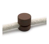 Amarcords - 10 Decentratori pressacavo in alluminio con regolazione cavo a vista per lampade e sospensioni - Corten