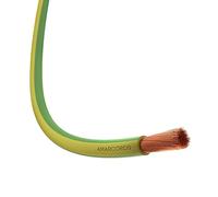 Amarcords - Cavo elettrico sezione 1x4mm colore GIALLO-VERDE. Cordina Unipolare FS17, 25 metri
