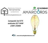 Amarcords Lampada led E75 anticata E27 04W 230V 2500K