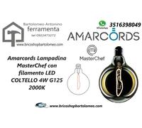 Amarcords Lampadina MasterChef con filamento LED COLTELLO 4W G125 2000K