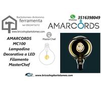 AMARCORDS MC100 Lampadina Decorativa a LED Filamento MasterChef