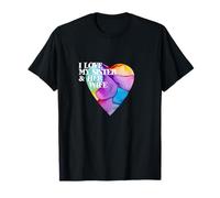 Amare con orgoglio mia sorella e il cuore di sua moglie LGBTQ+amore familiare Maglietta