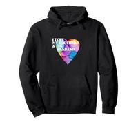 Amare con orgoglio mio fratello e la famiglia LGBTQ+cuore di suo marito Felpa con Cappuccio