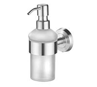AMARE - Dispenser per Sapone Rotondo, con Supporto da Parete