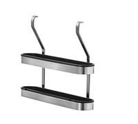 AMARE Portaspezie, Acciaio Inox e plastica, Nero, Standard