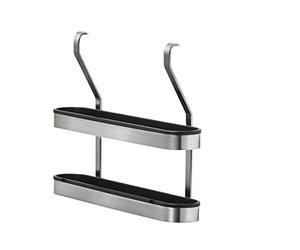 AMARE Portaspezie, Acciaio Inox e plastica, Nero, Standard