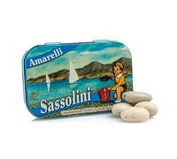 Amarelli Sassolini 40g - Liquirizia Confettata all’Anice, Lattina da Collezione, Dolci Artigianali Italiani