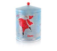 Amaretti Virginia Panettone classico in latta con Babbo Natale (1kg)
