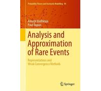 Amarjit Budhiraja Paul D Analysis and Approximation of Rare E (Copertina rigida)