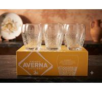 Amaro AVERNA Set 6 bicchieri in vetro Nuovi con scatola