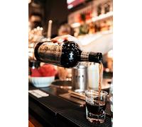 Amaro del Ciclista, Liquore ottenuto dalla distillazione più di 15 erbe dal gusto unico ed inimitabile, 700ml (ConBicchierini)