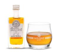 Amaro Milone 5 cl - Liquore Digestivo alle Erbe (35% Vol.) - Lasciati Conquistare dal Gusto Premiato, Prova la Versione Mignon! - 100% Made in Italy