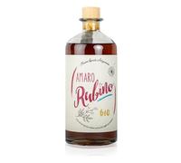Amaro Rubino Bio, liquore biologico a base di miele ed erbe, aperitivo e digestivo, bottiglia da 700 ml