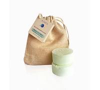 AMAS 2x Bomba Scrub da Doccia MENTA & EUCALIPTO- 100% Naturale, Vegan e Plastic Free- Idea Regalo Uomo Donna - Effetto Esfoliante ed Idratante - Fatto a mano in Italia