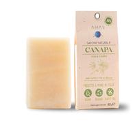 AMAS Sapone Solido con olio di CANAPA -100% Naturale- Artigianale - made in Italy - Mani Viso Corpo - Nutriente e Idratante - 100% Ecologico, Vegano, Plastic Free