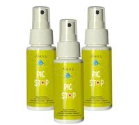 AMAS SPRAY PROTETTIVO ANTIZANZARE - 100% NATURALE - Prodotto a Mano in Italia - Con Olii Essenziali di Citronella, Eucalipto e Basilico - Ideale per Bambini - (3x50 ml)