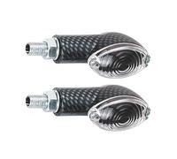 AMAS The Best COPPIA FRECCE "MINI CATEYE" CARBON-LOOK LENTE TRASPARENTE (GAMBO CORTO)