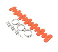 AMASONY Protezione del Tubo di Scarico Copertura di Protezione del Silenziatore di Scarico A 4 Tempi per Suzuki RMZ250 RMZ400 RMZ450 RMX250 RMX400 RMX450 DRZ250 DRZ400 DRZ450(400mmOrange2)