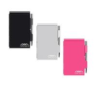 amassan Metal Small Notebook, Mini Notepad, Small Pocket Notepad Aluminum Note Case with Mini Metal Pen and 60-Page Sheets - Memo Books Note Pads (Black, Silver, Magenta)