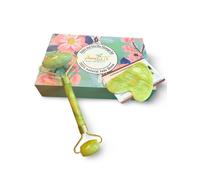 Amatè Set Rullo di Giada è Gua Sha 100% Naturale 1 St