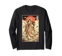 Amaterasu Dea Shintoista Mitologia Giapponese Ukiyo-e Maglia a Manica