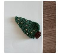 AMateschitz 2 fermagli per capelli a forma di albero di Natale, graziosi fermagli per capelli con perle e ragazze, graziosi fermagli per capelli a maglia, per il verde quotidiano #1