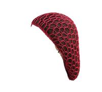 AMateschitz 2 pezzi rete per capelli da donna all'uncinetto, maglia a maglia, per capelli, copricapi da donna, Bordeaux, Taglia unica