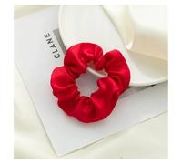 AMateschitz Fascia elastica per capelli da donna, in seta, 100% pura seta di gelso, per donna, ragazza, donna, donna, donna, donna, donna, donna, rosso, larghezza 3,5 cm