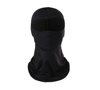 AMateschitz Passamontagna mimetico Balaclava, calda cappa per il viso al sole, maschera integrale traspirante, antivento, camo, tinta unita, pitone, a quadretti, 40 x 25 cm, Nero , Taglia unica