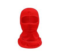 AMateschitz Passamontagna mimetico Balaclava, calda cappa per il viso al sole, maschera integrale traspirante, antivento, camo, tinta unita, pitone, a quadretti, 40 x 25 cm, Colore: rosso, Taglia