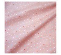 AMateschitz Tessuto di Cotone al Metro, Stoffe per Cucire, Pacchetti di Tessuto Stampato, Pura Cotone, Stoffa con Motivo Cuore Vintage, Fiori a Patchwork per Abbigliamento, Fai da Te, Cuciture, Quilt